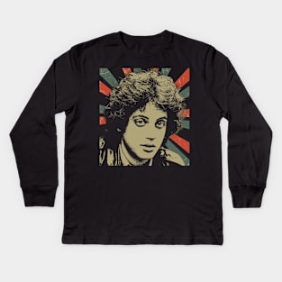 Billy Joel || Vintage Art Design || Exclusive Art Kids Long Sleeve T-Shirt